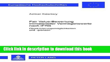 Download  Fair Value-Bewertung immaterieller VermÃ¶genswerte nach IFRS: