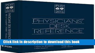 Ebook 2015 Physicians  Desk Reference, 69th Edition Free Online