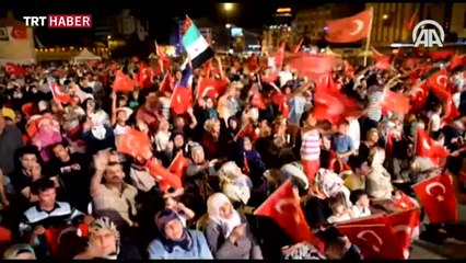 Meydanlarda 'demokrasi nöbeti' sürüyor