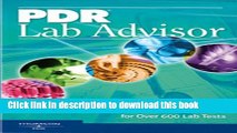 Read PDR Lab Advisor (Pdr Lab Advisor) (Pdr Lab Advisor) Ebook Free