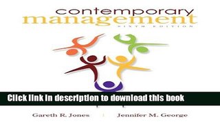 Books Contemporary Management Free Online