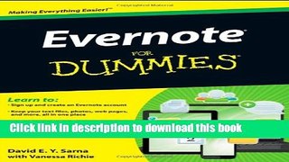 Books Evernote For Dummies Free Online