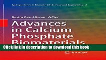 Read Advances in Calcium Phosphate Biomaterials (Springer Series in Biomaterials Science and