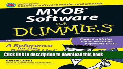 Download  MYOB Software For Dummies  Online