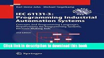 Books IEC 61131-3: Programming Industrial Automation Systems: Concepts and Programming Languages,