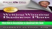 Ebook Writing Winning Business Plans: How to Prepare a Business Plan that Investors Will Want to