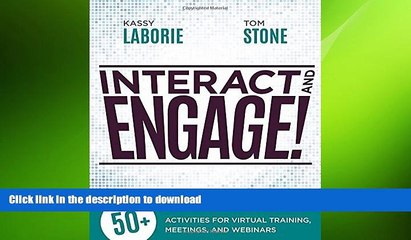 FAVORIT BOOK Interact and Engage!: 50+ Activities for Virtual Training, Meetings, and Webinars