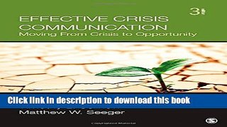Books Effective Crisis Communication Free Online