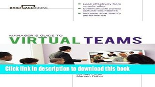 Ebook Manager s Guide to Virtual Teams Full Online