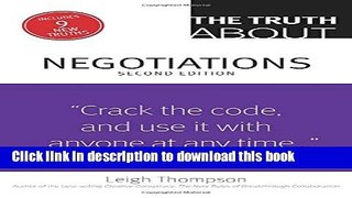 Books The Truth About Negotiations (2nd Edition) Free Online