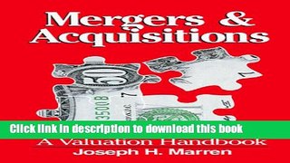 Books Mergers   Acquisitions: A Valuable Handbook Free Online