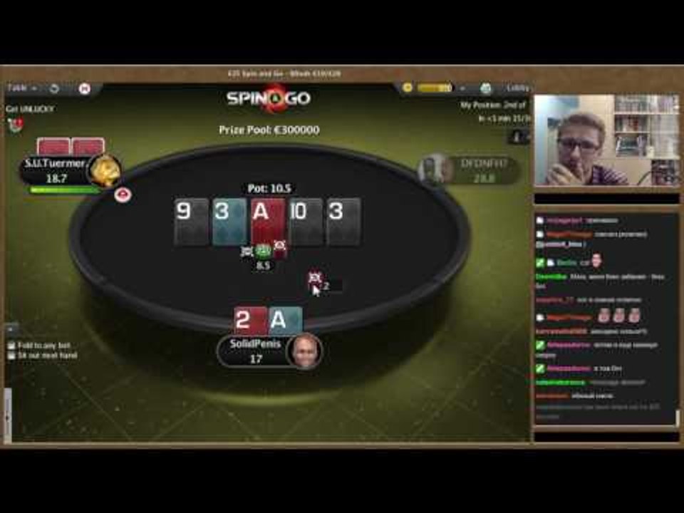 PokerStars Spin & Go Player "SolidPenis" Wins €250,000! (Full Version)