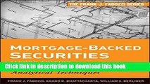 Download Books Mortgage-Backed Securities: Products, Structuring, and Analytical Techniques E-Book
