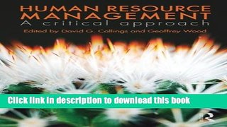 Ebook Human Resource Management: A Critical Approach Free Online
