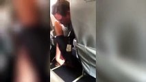 Le pilote d'avion plaque au sol un homme ivre