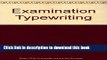 Ebook Examination Typewriting Full Online