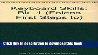 Books Keyboard Skills: Bk. 1 Free Online