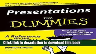 Ebook Presentations For Dummies Free Download