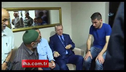 Cumhurbaşkanı Erdoğan, şehit ailesini ziyaret etti