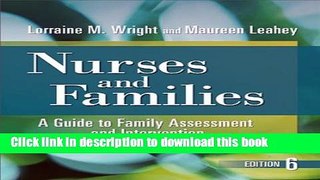 Books Nurses and Families: A Guide to Family Assessment and Intervention Free Online