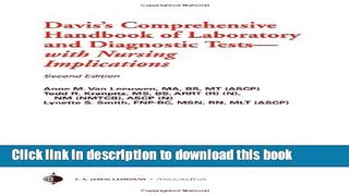 Ebook Davis s Comprehensive Handbook of Laboratory and Diagnostic Tests: With Nursing