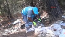 Marmaris Cennet Tepeden 150 Torba Çöp Çıktı