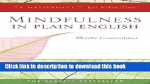 Ebook Mindfulness in Plain English: 20th Anniversary Edition Full Online