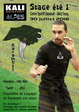 Stage été 2016 - Initiation Karambit