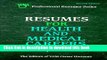 Read Resumes for Health and Medical Careers Ebook Free