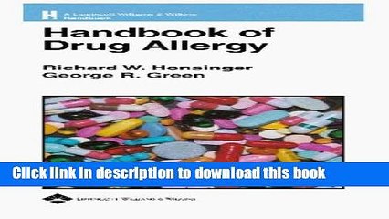 PDF  Handbook of Drug Allergy (Lippincott Williams   Wilkins Handbook Series)  Online KOMP B