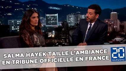 Ligue 1: Salma Hayek taille l'ambiance en tribune officielle