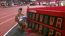 finale 100m haies - DL Londres, 22 juillet 2016 (RECORD DU MONDE de Kendra Harrison, 12''20)