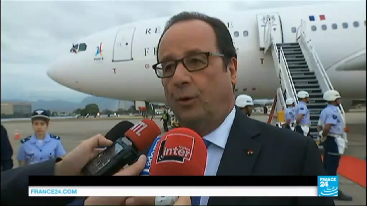 Rio 2016 : François Hollande à Rio pour soutenir la candidature de Paris aux JO 2024