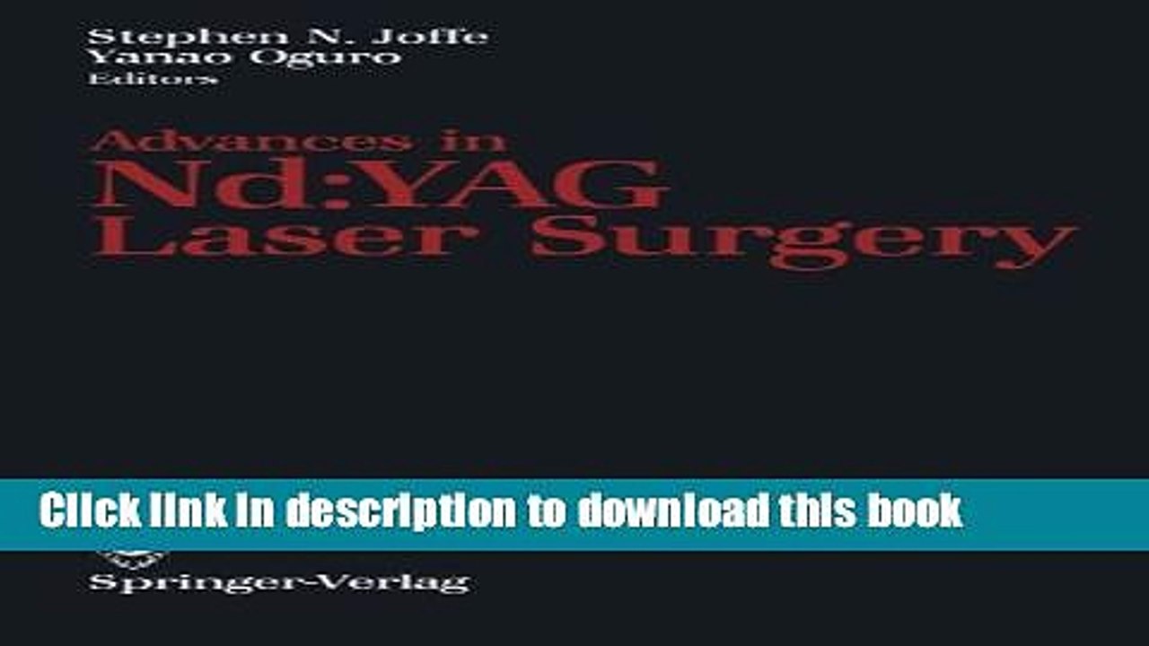 Download  Advances in Nd:YAG Laser Surgery  {Free Books|Online