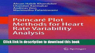Books PoincarÃ© Plot Methods for Heart Rate Variability Analysis Full Online