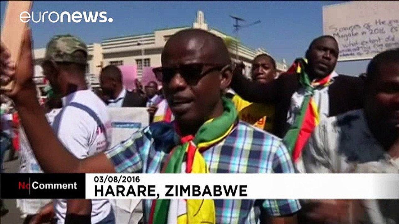 Zimbabwe: Anti-Mugabe demonstration