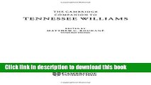 Ebook The Cambridge Companion to Tennessee Williams (Cambridge Companions to Literature) Free