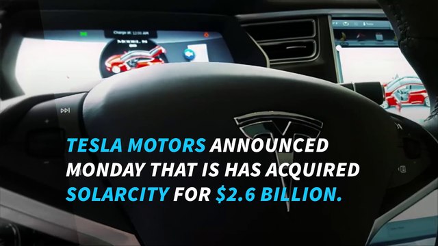 Tesla announces $2.6 billion acquisition of SolarCity