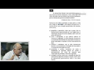 Fuvest pergunta sobre crise hídrica e Plano Diretor