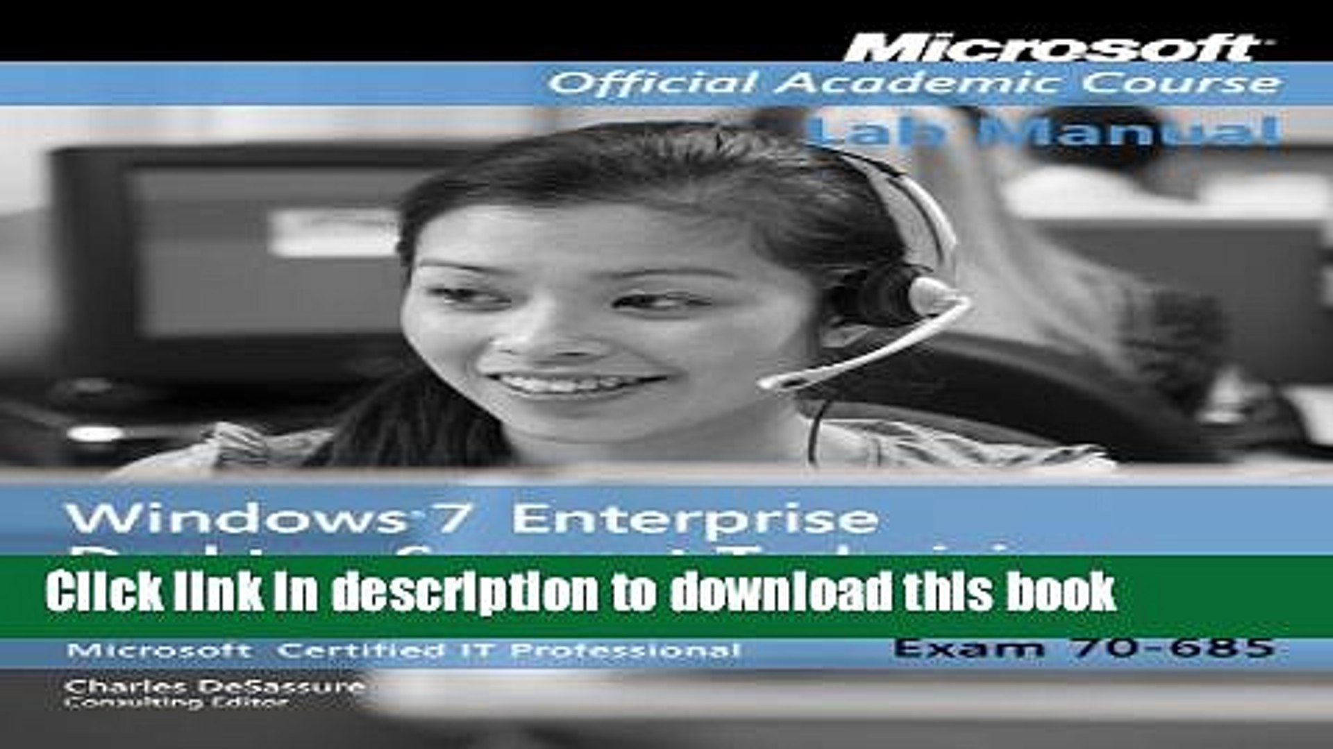 ⁣PDF  Exam 70-685 Windows 7 Enterprise Desktop Support Technician Revised and Expanded Version Lab