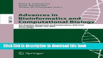 Ebook Advances in Bioinformatics and Computational Biology: 4th Brazilian Symposium on