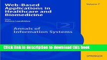 Books Web-Based Applications in Healthcare and Biomedicine (Annals of Information Systems) Full