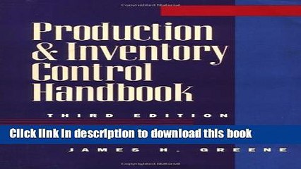 PDF  Production and Inventory Control Handbook  Free Books