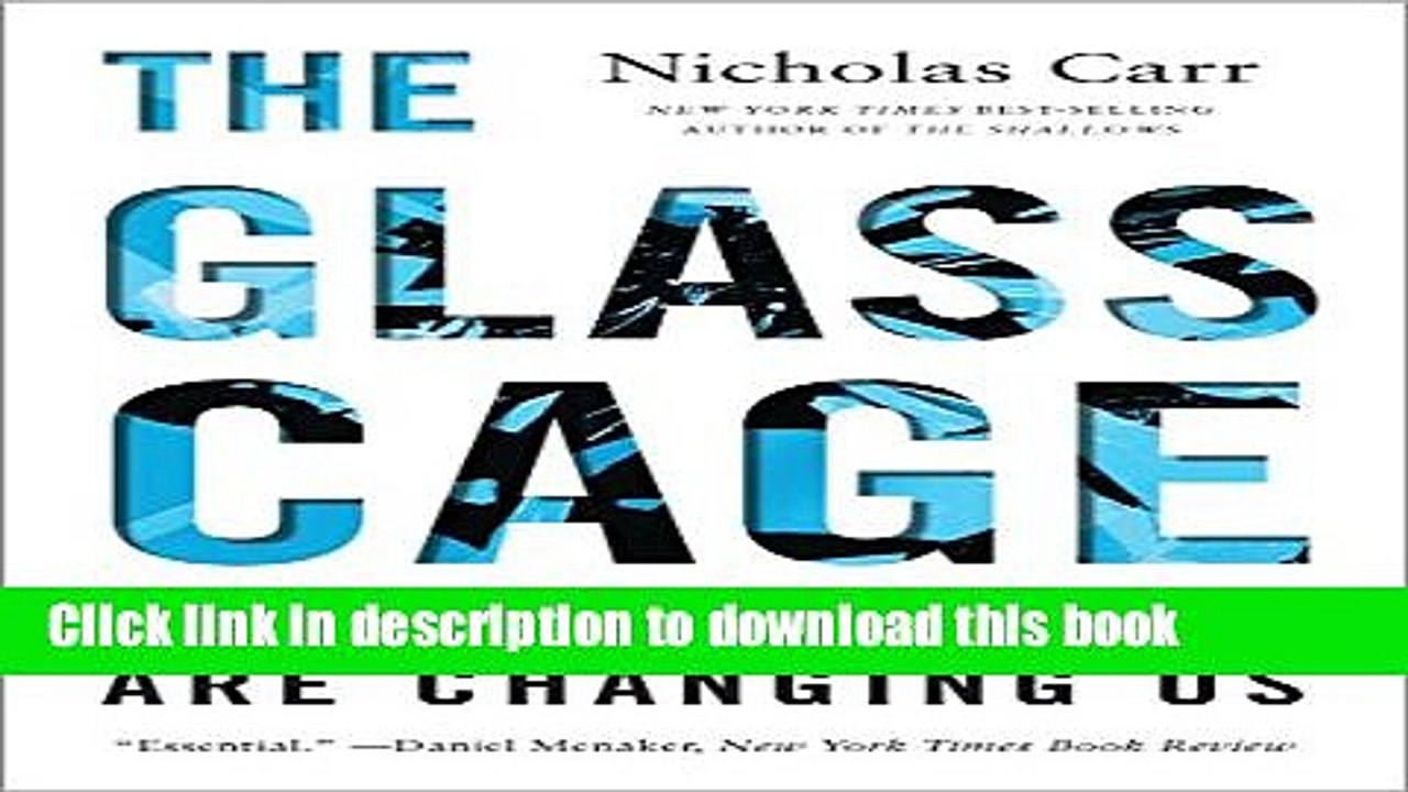 PDF  The Glass Cage: How Our Computers Are Changing Us  Free Books
