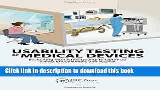 [PDF] Usability Testing of Medical Devices Read Online