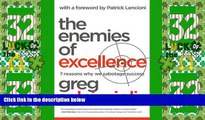 Must Have PDF  The Enemies of Excellence: 7 Reasons Why We Sabotage Success  Best Seller Books