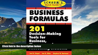 Full [PDF] Downlaod  Schaum s Quick Guide to Business Formulas: 201 Decision-Making Tools for