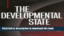 PDF The Developmental State (Cornell Studies in Political Economy) Free Books