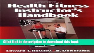 Ebook Health Fitness Instructor s Handbook Full Online
