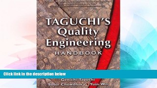 READ FREE FULL  Taguchi s Quality Engineering Handbook  READ Ebook Full Ebook Free